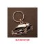 OLM-ASH-GTV-ZW Metal Alfa 916 GTV key ring, colour black