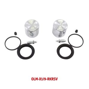 OLM-X1/9-RKRSV Kit revisione pinza freno anteriore completa Fiat Bertone X1/9 sinistra + destra, (incl. 2 pistoni, diametro 48 mm)